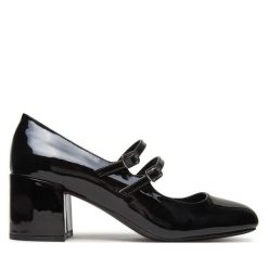 Półbuty Call It Spring. Czarne czółenka damskie Call it Spring, bez wzorów, bez obcasa, na obcasie. Za 219.99 zł.