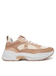 Tommy Hilfiger Sneakersy Th Chunky Runner FW0FW08474 Beżowy. Brązowe obuwie sportowe damskie Tommy Hilfiger, ze skóry, bez zapięcia. Za 359.99 zł.
