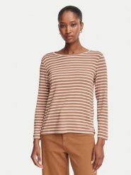 Marella Bluzka Mora 2625976021 Beżowy Regular Fit. Brązowe bluzki damskie Marella, s, bez wzorów, z wiskozy, bez kołnierzyka, bez ramiączek. Za 264.99 zł.