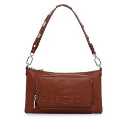 Torebka Desigual. Brązowe torebki klasyczne damskie Desigual, bez dodatków. Za 189.99 zł.