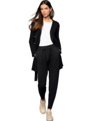 Heine Spodnie dresowe w kolorze czarnym rozmiar: 40. Czarne spodnie dresowe damskie Heine, bez wzorów, z dresówki. Za 56.53 zł.