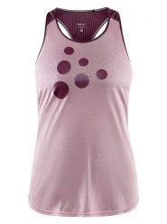 Craft Top sportowy "Eaze" w kolorze jasnoróżowym rozmiar: L. Różowe koszulki sportowe damskie Craft, l, bez wzorów, z materiału, bez ramiączek, outdoorowe. Za 52.55 zł.