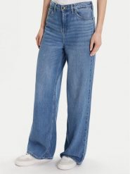 Lee Jeansy Stella 112371455 Niebieski Wide Leg. Niebieskie jeansy damskie Lee. Za 319.99 zł.