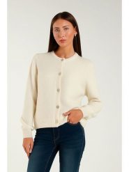 Tamba Kardigan w kolorze kremowym rozmiar: 36/38. Brązowe kardigany damskie Tamba, bez wzorów, z wełny. Za 148.96 zł.