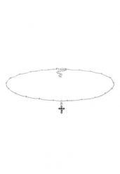 Elli Damski choker wisiorek krzyż kulaz cyrkoniami ze srebra próby 925 Sterling Silver Naszyjniki 1 ct. Szare naszyjniki damskie Elli, z cyrkonią, srebrne. Za 211.64 zł.