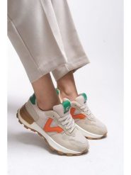 Trendyol Sneakersy w kolorze beżowym rozmiar: 40. Brązowe obuwie sportowe damskie Trendyol, bez zapięcia. Za 144.24 zł.