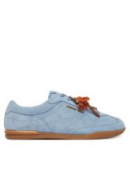 MICHAEL Michael Kors Sneakersy Nolan 43S6NOFS2S Niebieski. Niebieskie obuwie sportowe damskie MICHAEL Michael Kors, ze skóry, bez zapięcia. Za 739.99 zł.