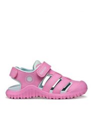 Geox Sandały J S. Fusbetto Pro Gi J65NZA 0CE15 C8F4A S Różowy. Czerwone sandały dziewczęce Geox, ze skóry, bez obcasa, bez zapięcia. Za 239.99 zł.