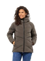 Jack Wolfskin Kurtka puchowa w kolorze jasnobrązowym rozmiar: S. Brązowe kurtki damskie Jack Wolfskin, s, bez wzorów, z puchu, bez kaptura. Za 527.10 zł.
