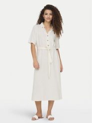 JDY Sukienka letnia Say 15338771 Biały Regular Fit. Białe sukienki damskie JDY, bez wzorów, z wiskozy, bez ramiączek. Za 149.99 zł.
