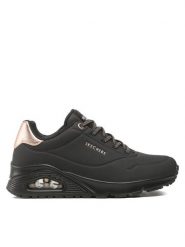 Skechers Sneakersy Shimmer Away 155196/BBK Czarny. Czarne obuwie sportowe damskie Skechers, ze skóry, bez zapięcia. Za 269.99 zł.