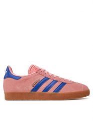 Adidas Sneakersy Gazelle JI2077 Różowy. Czerwone obuwie sportowe damskie Adidas, ze skóry, bez zapięcia. Za 319.99 zł.