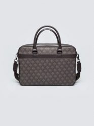 Torba na laptopa z monogramem brązowa Revon 803. Brązowe torebki klasyczne damskie Big Star, na ramię, bez dodatków. Za 229.99 zł.