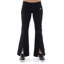 Legginsy z bawełna na co dzień na siłownię. Czarne legginsy damskie LEONE 1947 APPAREL, bez wzorów, z bawełny. W wyprzedaży za 89.72 zł.