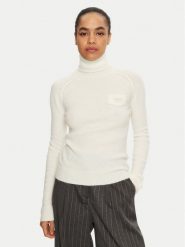 Liu Jo Golf WF4363 MA49P Écru Regular Fit. Golfy damskie Liu Jo, xl, bez wzorów, z syntetyku, bez ramiączek. Za 719.99 zł.