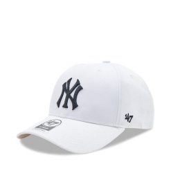 Czapka z daszkiem 47 Brand. Białe czapki z daszkiem damskie 47 Brand, bez wzorów. Za 79.99 zł.
