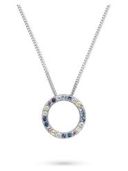 S.Oliver Srebrny naszyjnik z zawieszką - dł. 45 cm rozmiar: onesize. Szare naszyjniki damskie S.Oliver, z cyrkonią, srebrne. Za 143.99 zł.