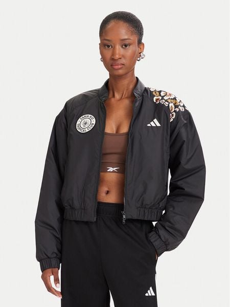 Adidas Kurtka bomber X Farm Rio KR0282 Czarny Regular Fit. Czarne kurtki damskie Adidas, xs, bez wzorów, z syntetyku, bez kaptura. Za 529.99 zł.