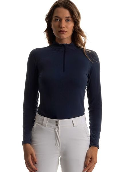 Fischer Koszulka funkcyjna w kolorze granatowym rozmiar: M. Niebieskie koszulki damskie FISCHER, m, bez wzorów, z materiału, bez kołnierzyka, bez ramiączek. Za 178.79 zł.