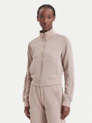 Guess Bluza V6BQ18 K6358 Beżowy ciemny Regular Fit. Brązowe bluzy damskie Guess, s, z aplikacjami, z syntetyku, bez kaptura. Za 394.99 zł.