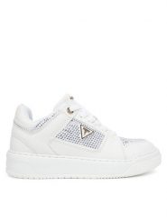 Guess Sneakersy FLTDL2 LEA12 Biały. Białe obuwie sportowe damskie Guess, ze skóry, bez zapięcia. Za 359.99 zł.