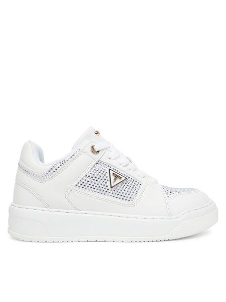 Guess Sneakersy FLTDL2 LEA12 Biały. Białe obuwie sportowe damskie Guess, ze skóry, bez zapięcia. Za 279.99 zł.