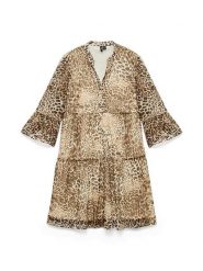 Vero Moda Sukienka w kolorze karmelowym rozmiar: S. Brązowe sukienki damskie Vero Moda, bez wzorów, bez ramiączek. Za 90.95 zł.
