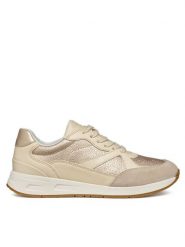Geox Sneakersy D Bulmya D46NQA 02N22 CB500 Złoty. Żółte obuwie sportowe damskie Geox, ze skóry, bez zapięcia. Za 309.99 zł.