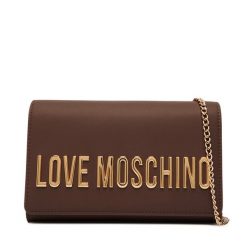 Torebka LOVE MOSCHINO. Brązowe torebki wieczorowe damskie Love Moschino, bez wzorów, bez dodatków. Za 699.99 zł.