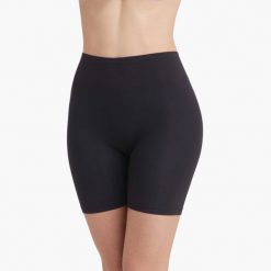 Kobiece spodenki rowerowe przeciw otarciom DIM Relax&Go. Czarne spodenki sportowe damskie DIM, s, bez wzorów, z materiału, rowerowe. Za 102.50 zł.