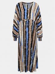 Culture Sukienka letnia Cutiana 50109706 Beżowy Oversize. Brązowe sukienki damskie Culture, bez wzorów, z wiskozy, bez ramiączek. Za 299.99 zł.