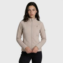 Bluza polarowa damska AULP SIMIX oddychająca. Brązowe bluzy damskie Aulp, xl, bez wzorów, z materiału, bez kaptura. Za 259.99 zł.