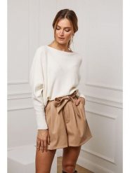 So Cachemire Sweter "Jackson" w kolorze kremowym rozmiar: XL. Brązowe swetry klasyczne damskie So Cachemire, xl, z kaszmiru, bez kołnierzyka. Za 248.95 zł.