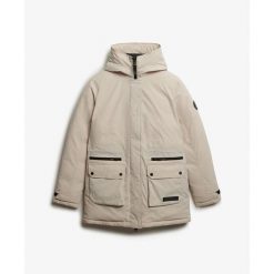 Parka dla kobiet Superdry City. Szare parki damskie Superdry, l, bez kaptura. Za 599.00 zł.