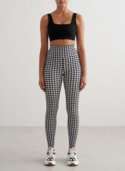 Damskie leginsy wysoki stan, squat proof, szybkoschnące Sense pepita. Białe legginsy sportowe damskie Aim'n, m, bez wzorów, z elastanu, z podwyższonym stanem, na fitness i siłownię. Za 297.00 zł.
