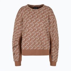 Bluza damska EA7 Emporio Armani Train Graphics Series T-Top. Brązowe bluzy damskie EA7 Emporio Armani, l, bez wzorów, z bawełny, bez kaptura. Za 499.99 zł.
