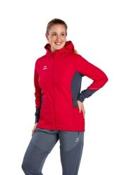 Damska bluza dresowa Erima Racing. Czerwone bluzy damskie Erima, bez wzorów, z dresówki, z kapturem. Za 258.95 zł.
