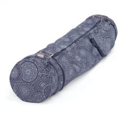 Bawełniana torba na matę do jogi Bodhi Asana Bag 60 - granatowy. Białe torby sportowe BODHI, bez wzorów, z bawełny. Za 129.99 zł.