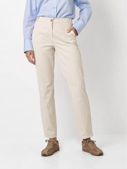 Toni Spodnie chino w kolorze kremowym rozmiar: W38. Brązowe spodnie materiałowe damskie Toni, bez wzorów. Za 173.99 zł.