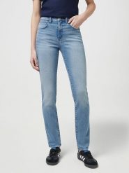 Wrangler Dżinsy - Slim fit - w kolorze błękitnym rozmiar: W26/L32. Niebieskie jeansy damskie Wrangler, z podwyższonym stanem. Za 166.88 zł.