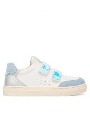 Primigi Sneakersy 1408100 S Biały. Białe buty sportowe dziewczęce Primigi, bez wzorów, ze skóry, bez zapięcia. Za 329.99 zł.