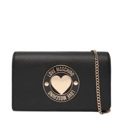 Torebka LOVE MOSCHINO. Czarne torebki wieczorowe damskie Love Moschino, bez wzorów, bez dodatków. Za 569.99 zł.
