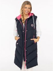 Zwillingsherz Kamizelka pikowana w kolorze granatowym rozmiar: XXL. Niebieskie kamizelki damskie Zwillingsherz, xxl, bez wzorów, bez kaptura. Za 304.56 zł.