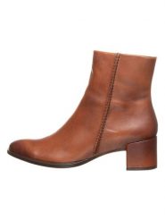 Ecco Skórzane botki w kolorze jasnobrązowym rozmiar: 37. Brązowe botki damskie ECCO, eleganckie, bez obcasa, bez zapięcia. Za 272.58 zł.