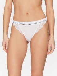 Guess Figi brazylijskie O4YE00 PZ01C Biały. Białe figi Guess, z aplikacjami, z syntetyku. Za 69.99 zł.