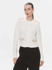 TWINSET Kardigan 241TP3111 Écru Regular Fit. Kardigany damskie Twinset, xl, bez wzorów, z bawełny. Za 939.99 zł.