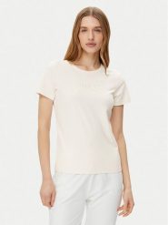 Guess T-Shirt O5GI02 KBBU1 Écru Regular Fit. T-shirty damskie Guess, xs, z aplikacjami, z bawełny, bez kołnierzyka. Za 79.99 zł.