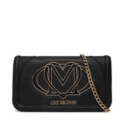 Torebka LOVE MOSCHINO. Czarne torebki wieczorowe damskie Love Moschino, bez wzorów, bez dodatków. Za 589.99 zł.