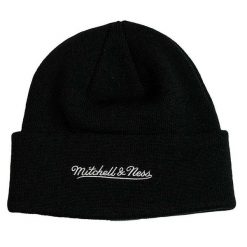 Czapka zimowa unisex miejska Mitchell & Ness czarna. Czarne czapki damskie Mitchell & Ness, na zimę, bez wzorów. Za 149.00 zł.