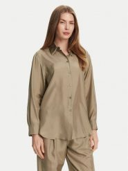 Marella Koszula Alec 2513111015 Zielony Regular Fit. Zielone koszule damskie Marella, bez wzorów, z jedwabiu, bez kołnierzyka, bez ramiączek. Za 589.99 zł.